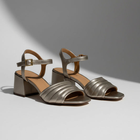 Sandália Ellen Old Silver