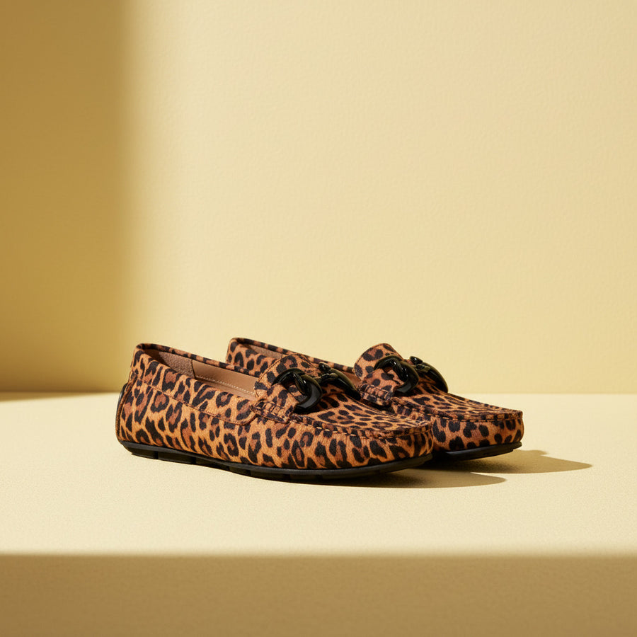 Mocassim Patrícia Leopard
