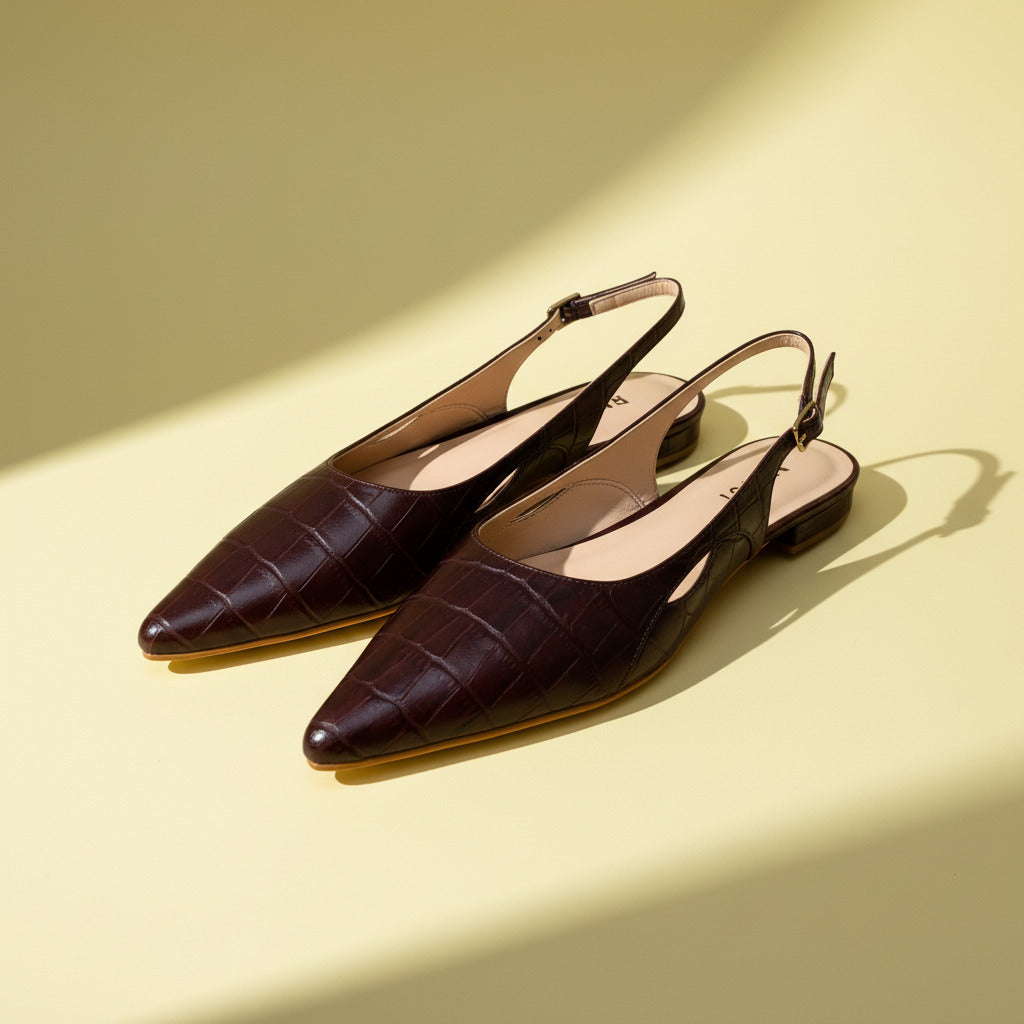 Flat Marilyn Burgundy