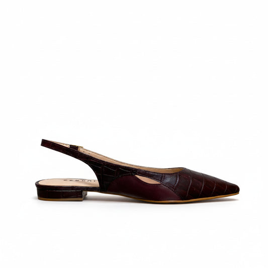 Flat Marilyn Burgundy