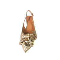 Slingback Flower Gold