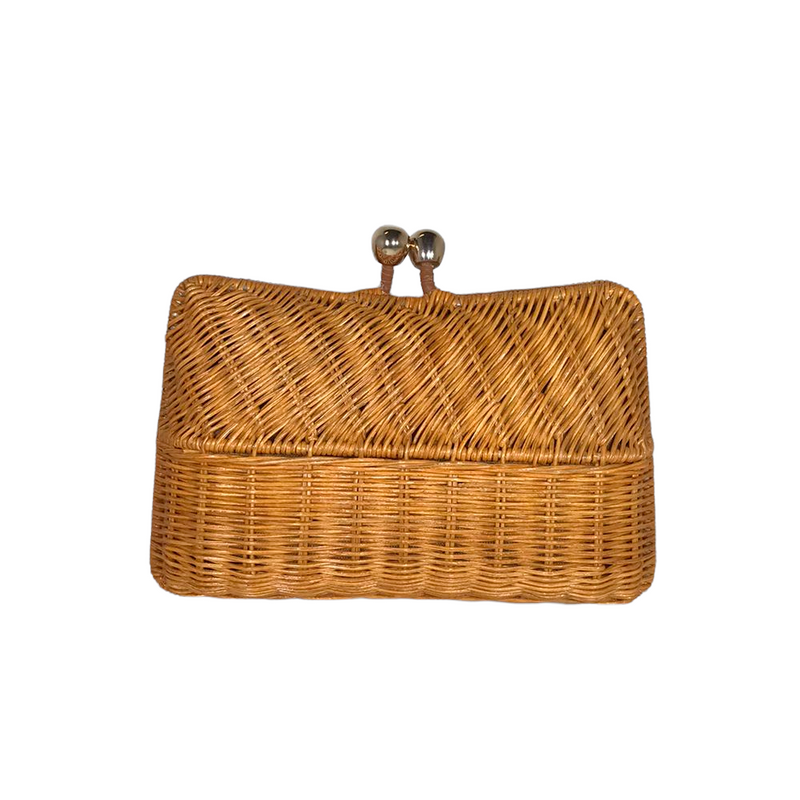 Clutch SERPUI de Vime Natural Charlotte Braid Light Honey